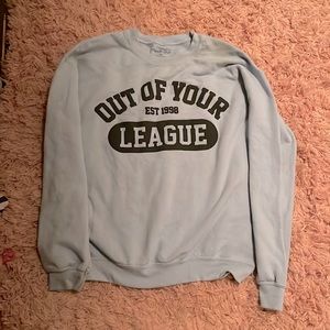 Light blue baggy sweat shirt